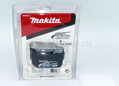 Аккумулятор MAKITA BL1430 3,0 Ah 14.4V Li блистер (194065-3)