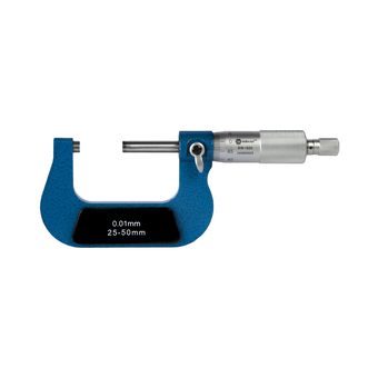 Микрометр КОБАЛЬТ механический, диапазон измерений 25-50 мм, точность 0,01 мм, кейс (919-920)