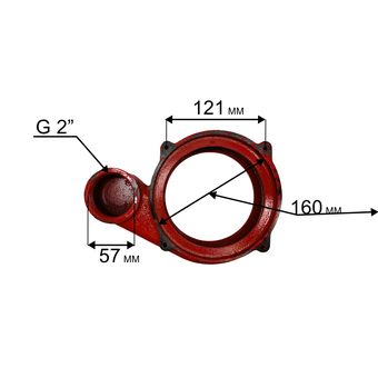 Корпус насоса водяного QUATTRO ELEMENTI Sewage 1500F Ci