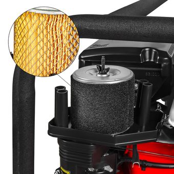 Мотопомпа бензиновая для грязной воды DDE  WP 80 DHK (80мм, 1200 л/мин, 27м, Honda 9 л.с)