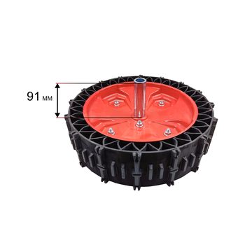 Колесо снегоотбрасывателя DDE 14" ST6561/6563/6563E/7067 (БЕСКАМЕРНОЕ, посадка 20мм)