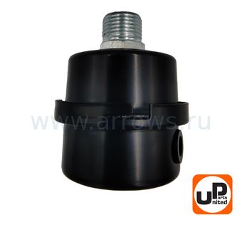 Фильтр воздушный UNITED PARTS для компрессора , резьба 1/2", диаметр 50мм (металлический)