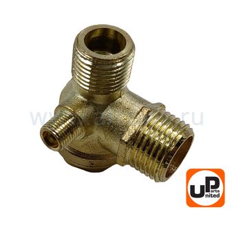 Клапан обратный UNITED PARTS для компрессора, резьба внешняя G1/8"×G1/2"×3/4"(19мм)