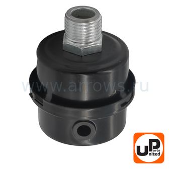 Фильтр воздушный UNITED PARTS для компрессора , резьба 1/2", диаметр 50мм (металлический)