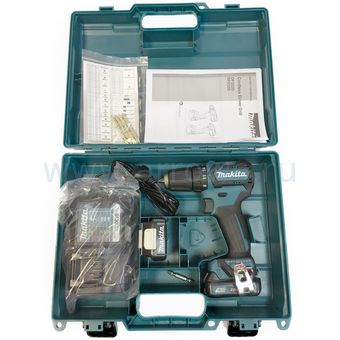 Дрель аккумуляторная безударная MAKITA DF332DWAE (10.8V, 35Нм, 2акб 2Aч, кейс)