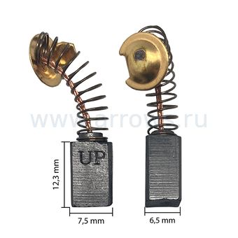Щетка графитовая UNITED PARTS для HITACHI (аналог 999021) 6,5х7,5х12,3мм
