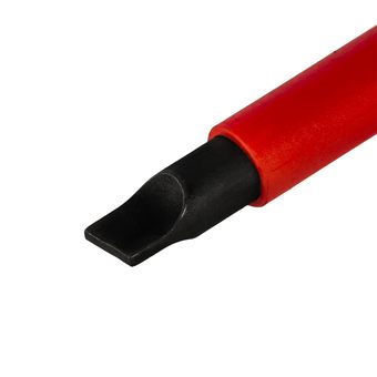 Отвертка диэлектрическая КОБАЛЬТ Ultra Grip SL 8,0 х 175 мм, CR-V, двухкомпонентная рукоятка, подвес (646-478)