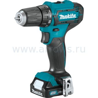 Дрель аккумуляторная безударная MAKITA DF333DWAE (12V, 30Нм, 2акб 2Aч,кейс)