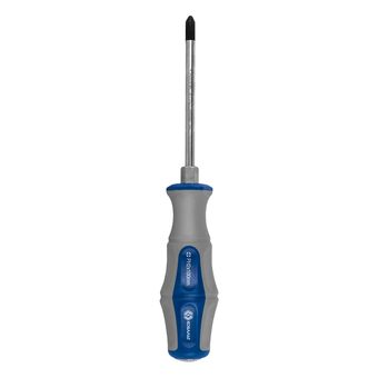 Отвертка ударная КОБАЛЬТ Ultra Grip PH-2 x 100 мм, сталь S2, двухкомпонентная рукоятка, подвес (646-591)