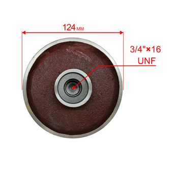 Крыльчатка помпы DDE PTR80 нового образца к/в Ø19 мм,резьба 3/4"x16 UNF (керам. сальник Ø35мм)
