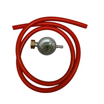Редуктор газового балона QUATTRO ELEMENTI QE-3300/4000/5000Gi  0.03 bar. с шлангом  (798-737-21)