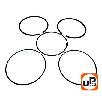 Кольцо поршневое UNITED PARTS Ø92×2 мм 192F, GX460 комплект