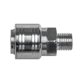 Фитинг-переходник UNITED PARTS для компрессоров EQ2, соединение мама EURO - папа резьба 1/4 "