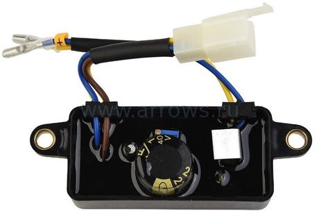 Регулятор напряжения AVR UNITED PARTS для генератора 2кВт (1фазный) (прямоугольный) (провода 4+2)