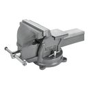 Тиски слесарные КОБАЛЬТ стальные, ширина губок 200 мм, захват 200 мм, 18.2 кг, с наковальней, поворотные, коробка (248-993)