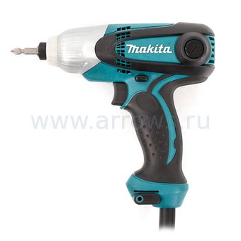 Шуруповёрт сетевой ударный MAKITA TD0101 (230 Вт, 100нм, 0.99кг, рег.об.)  (TD0101)