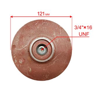 Крыльчатка помпы DDE PN80/ GP80 под коленвал d19 мм,резьба 3/4"x16 UNF (039030100700)