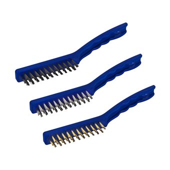 Набор кордщеток КОБАЛЬТ 230 мм, 3 ШТ., пластиковые рукоятки (248-757)