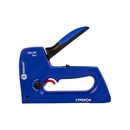 Степлер механический КОБАЛЬТ СТРЕЛОК, пласт.корп., скобы 6-14 мм, тип 53, шпильки 12-14 мм, гвозди 14 мм, рег.удара, спуск.крючок (922-197)