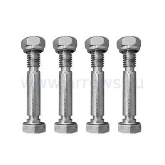 Болт крепления шнека (срезной) UNITED PARTS для снегоотбрасывателя М8х42мм, под гайку (набор 4шт)