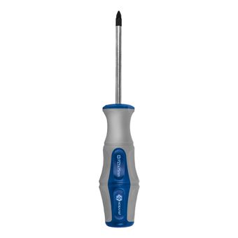 Отвертка Ultra Grip КОБАЛЬТ PZ-1 х 75 мм, CR-V, двухкомпонентная рукоятка, подвес (646-409)