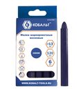 Мелки маркировочные КОБАЛЬТ восковые, синие, 120 мм, 6 ШТ., коробка (919-044)