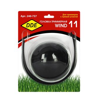 Головка триммерная DDE Wind 11 аналог "JET-FIT", 4-х прутк., (М10х1,0 лев., + М10х1,25 лев., + М12х1,5 лев., + М12х1,75 лев.)