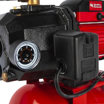 Насосная станция QUATTRO ELEMENTI Automatico 800 Ci Deep (800 Вт, 4800 л/ч, для чистой, подъем 23 м, всасывание с 25 м, вес 20,1кг) + Эжект