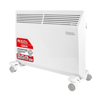 Нагреватель электрический конвекторный QUATTRO ELEMENTI  QE-1500KM (1,5 кВт, монолитный нагр. эл., мех. управление)