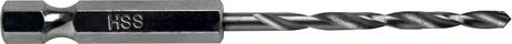 Сверло по металлу HEX 1/4" ПРАКТИКА   Р6М5 3,2 х 90 мм (1шт.) блистер (037-558)
