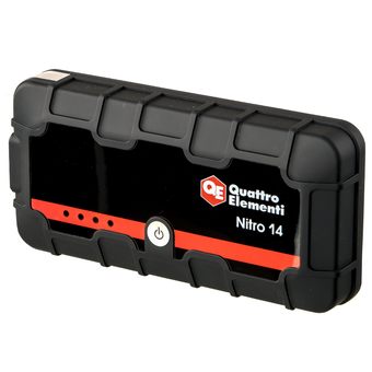 Пусковое устройство QUATTRO ELEMENTI Nitro 14  (12В, 14000 мАч, 450 А,  USB, LCD -  фонарь (790-328)
