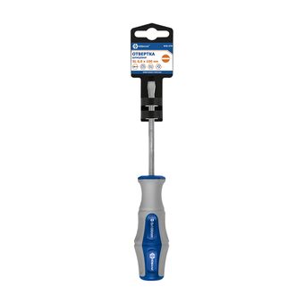 Отвертка Ultra Grip КОБАЛЬТ SL 6,0 х 100 мм, CR-V, двухкомпонентная рукоятка, подвес (646-270)