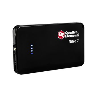 Пусковое устройство QUATTRO ELEMENTI Nitro 7 (12В, 7500 мАч, 400А, USB, LCD - фонарь) (790-304)