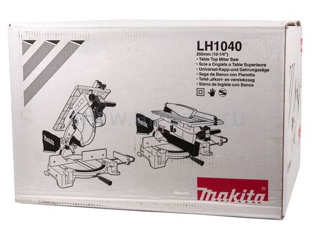 Пила торцовочная MAKITA комбипила LH 1040 (1650 Вт, 260х30мм, рез93/95мм, 14кг, коробка) (LH1040)