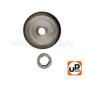 Чашка сцепления UNITED PARTS 0.325"-7 для бензопил 38/45/58 куб.см. (Китай) (Без подшипника)