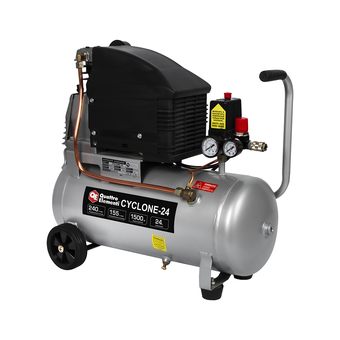Компрессор масляный QUATTRO ELEMENTI CYCLONE-24 ( 240 л/мин, 24л, 1500 Вт, 8 бар, 26кг) (770-230)