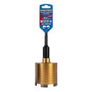 Коронка алмазная по бетону ПРАКТИКА "Эксперт" по бетону SDS-plus безударная 82 мм  5 турбосегментов 10 мм (908-283)