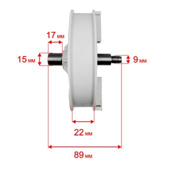 Шкив ведомый газонокосилки DDE LME3614 / LME3816 / LME3516