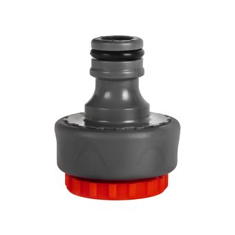 Штуцер для шланга QUATTRO ELEMENTI внутр. резьба 1/2" и 3/4" - БРС папа, мягкий пластик (646-034)