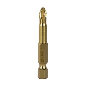 Бита отверточная ПРАКТИКА "Эксперт" PH-2 х 50мм Tin (1шт), блистер (037-077)