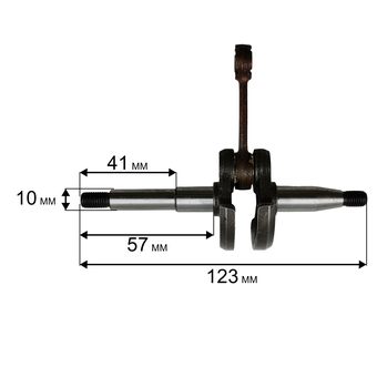 Коленвал DDE для бензопил 25 куб.см. (CS250/2512)