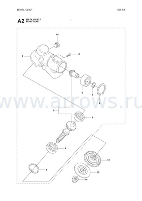 Деталировка Гайка HUSQVARNA M5 квадратная (5032265-04)
