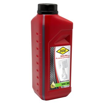 Масло DDE 4-тактное минеральное SAE 30, 1 л, стандарт API SJ/CF