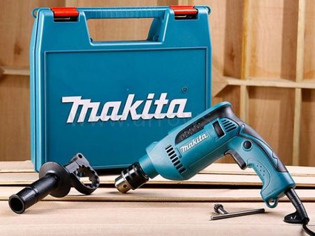 Дрель сетевая ударная MAKITA HP1640K (680 Вт, патрон 13мм, 2кг, кейс)