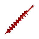 Шнек двухзаходный для грунта DDE мотобура (Ø = 100 мм, L = 800 мм, посадка на вал 20 мм)