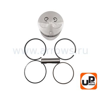 Поршень в сборе UNITED PARTS 173F, GX240 Ø73мм (кольцо 2,0мм)