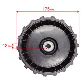 Колесо газонокосилки DDE 7 " LM46-60/D/DB_LM51-60D/DE_LM51Pro переднее --> 246-630-039