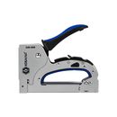 Степлер механический КОБАЛЬТ скобы 4-14мм, тип 53, цел/мет. корпус, рег.удара, прорез. рук-ка, индикатор перезарядки (240-669)