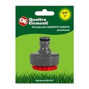 Штуцер для шланга QUATTRO ELEMENTI внутр. резьба 3/4" и 1" - БРС папа, мягкий пласик (646-041)