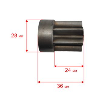 Шестерня DDE ST6560/6561 малая , вала фрикциона --> 796-634-061